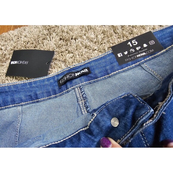 NWT Women's Fashion Nova FLARE bell bottom pants size 15 - Picture 3 of 4